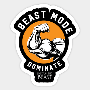 BEAST MODE ON Sticker